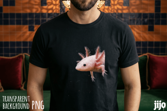 Axolotl Amphibian Animal Cute PNG: Beyond the T-Shirt