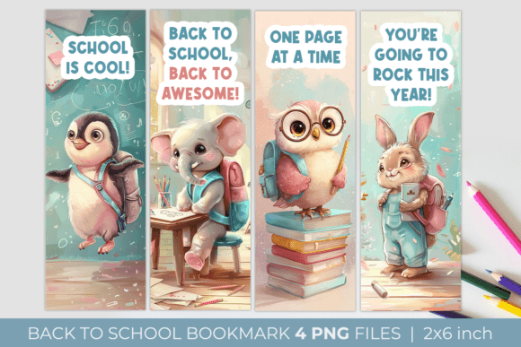 Back to School Animal Bookmarks: Classroom Essentials