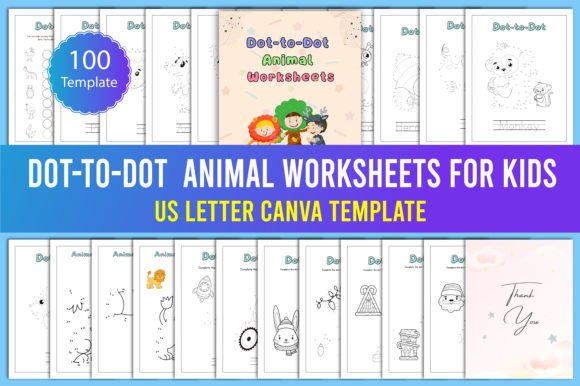 Dot-to-Dot Animal Worksheets: A Canva-Editable Creative Kit