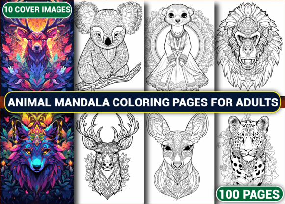 Explore the Creative Potential of the Animal Mandala Coloring Book