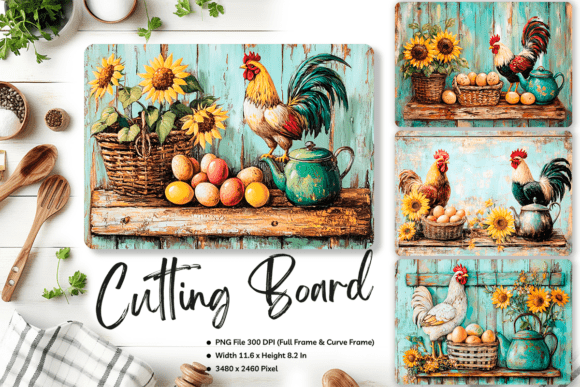 Farm Animal Cutting Board Farmhouse: Rustic Charm for Modern Designs