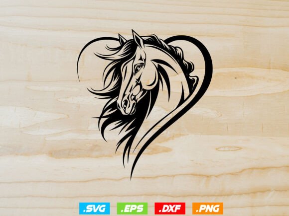 Horse Heart Svg: Essential Design Asset for Equestrian Brands