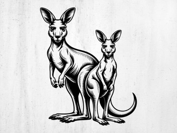 Kangaroo SVG: A Dynamic Animal Cut File for Creators