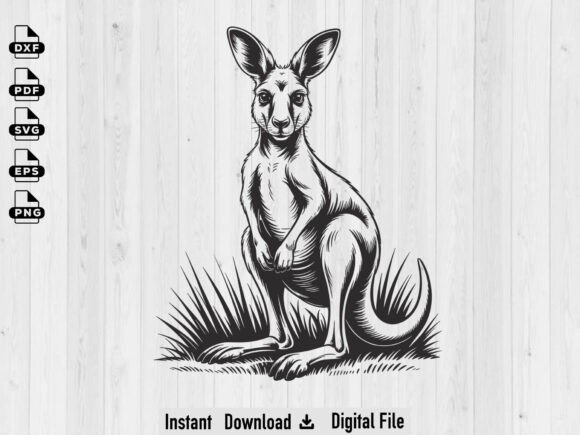 Kangaroo SVG: Versatile Animal Silhouettes for Modern Creators