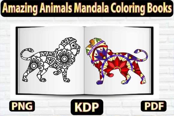 Lions Animal Mandala: Unleashing Creative Relaxation