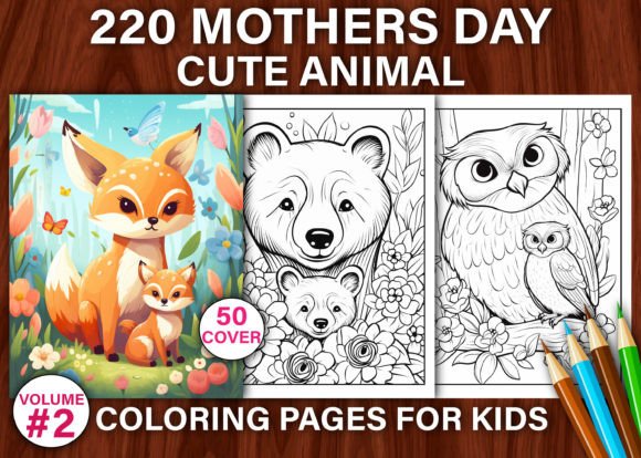 Mothers Day Cute Animal Coloring Pages: A Creative Asset for Family-Focused Brands