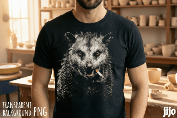 Unleash Wild Humor: The Possum Smoking Animal Humor PNG