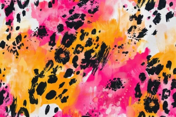 Unleashing Wild Energy: The Vibrant Animal Print Artwork Seamless