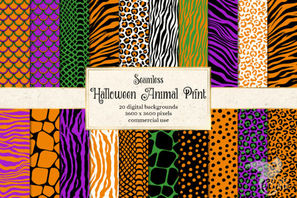 Wild Halloween Style: Using Animal Print Digital Paper