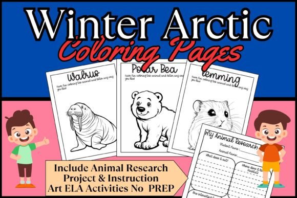 Winter Animal: Coloring/Research Project